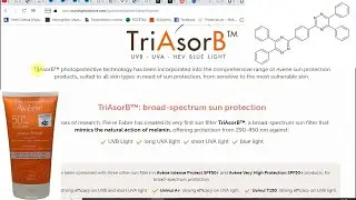 Про действительно НОВЫЕ УФ-фильтры (HAA299, Mexoryl 400, Triasorb)