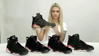 Air Jordan VI 6 Black Infrared Retro vs. 1991 Original  | Retrograde