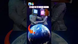 Found TV Man Vs TV Woman Kissing on Google Earth! #shorts