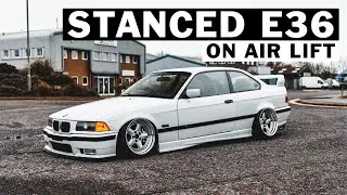 Stanced BMW E36 on Air Lift