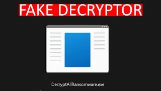 How this "Ransomware Decryptor" Really Works