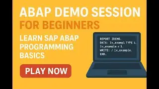 Free SAP ABAP Demo Class | Introduction to ABAP for Beginners