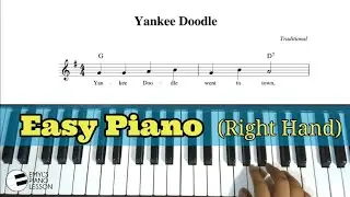 YANKEE DOODLE - Easy Piano | Nursery Rhyme | @EmylPianoLesson
