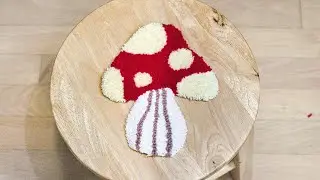 Tufting a Mushroom Rug (ASMR)