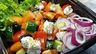 Грецький салат за 5 хв🥗 Greek salad 🥗 Panorama menu