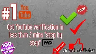How to verify YouTube channel in 2 minutes.