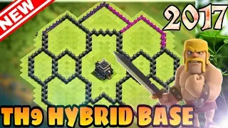 TH9 Hybrid/Farming base-clash of clans th9 hybrid/farming base setup | subhra