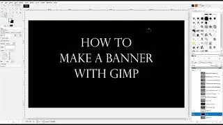 How to make a banner with GIMP 2.10.24.