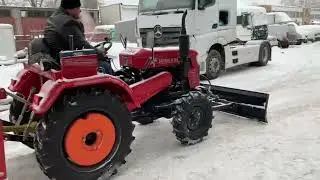 Отгрузка Минитрактор SHIFENG SF244 с Отвалом и Снегоочиститель (снегоотбрасыватель) роторный