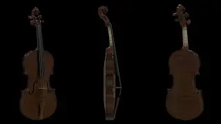 Blender 3D Violin Turnable