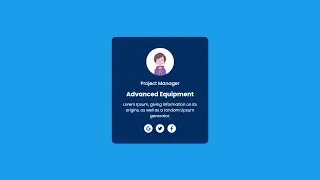 How to create Profile Card with HTML CSS | HTML CSS Profile Card 