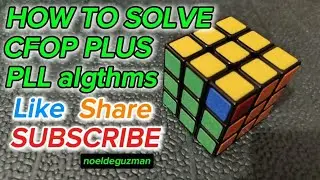 CFOP PLUS PLL ALGS.  #cubers #rubikstutorial #rubikscubetutorial