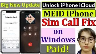 How to Bypass MEID iPhone iCloud with Sim Call Fix in Windows | Everything Fix | New Update, Paid!