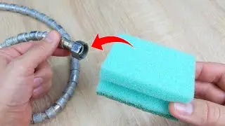 Stick a sponge in the shower hose and a miracle will happen!