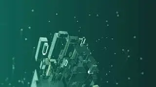 After Effects virtual cubes logo animation intro template (no software needed)