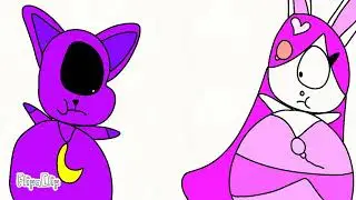 Catnap x Balloon bunny girl💖💜 inheld inflation