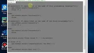 Quiz in python