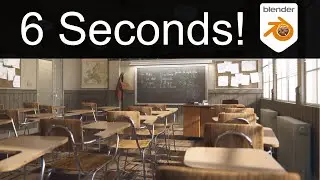 Use Turbo Tools to render the Blender Classroom Scene in 6 Seconds!