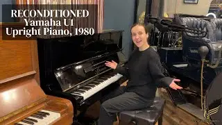 Reconditioned Yamaha U1 Upright Piano, 1980 Black Polyester | Review & Demo | Sherwood Phoenix