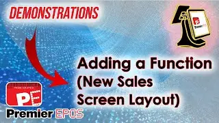 How To - Adding a Function (New Sales Screen Layout) | Premier EPOS Software