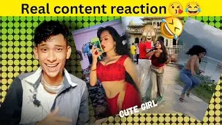 let's see 👀 guys 🙋‍♂️🤣 cute girl 😍 reaction video Instagram reels 😁 WhatsApp story #comedy #memes