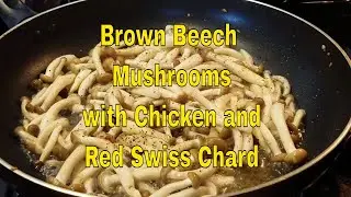 How to Cook Red Swiss Chard with Chicken and Beech Mushrooms Spice up with Apple Cider Vinegar