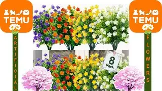 TEMU ARTIFICIAL FLOWERS REVIEW.