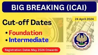 CA Exam Registration Dates | January, May & Sept Attempt