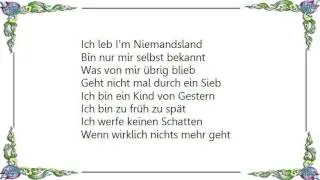 Westernhagen - Kind Von Gestern Lyrics