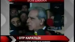 Ahmet Türk Aciklama yapti - DTP KAPATILDI