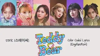 STAYC (스테이씨) - Teddy Bear - Color Coded Lyrics (Eng/Han/Rom)