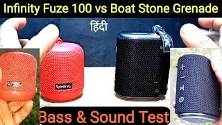 Infinity Fuze 100 vs Boat Stone Grenade Comparison & Bass test