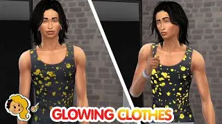 How To Make Flashing, Glowing, Glittery clothes in Sims 4 FAST and EASY
