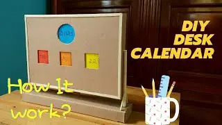 How to Make a Desk Calendar out of Cardboard |New Year Calendar 2021|102 craft