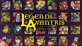 Legends of Avantris Emotes & Stickers Timelapse