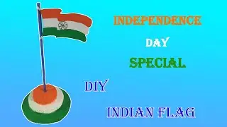 How To Make Indian Flag / Diy National Flag For Children /ଜାତୀୟ ପତାକା ତିଆରି