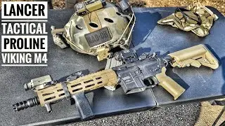 Lancer Tactical Proline Airsoft M4 Viking  - GAMEPLAY