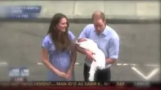 Prince George Makes His First Appearance On The Royal Balcony | VIDEO
