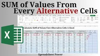 How to Calculate SUM of Every Alternative Cells in Excel