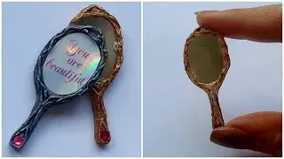 DIY Miniature ✫ Handheld Mirrors ✫ Tutorial | Crafts Scale 1:6