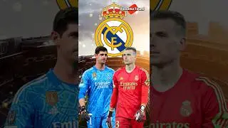 من سيكون الحارس الأساسي لريال مدريد في نهائي دوري الأبطال؟ كورتوا أو لونين ! 🤔 #shorts #realmadrid