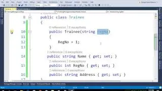 06  The cause behind paramaterless constructor error