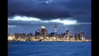 Auckland's Skyline - Sunset - Timelapse
