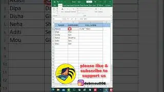 How to join 2 cells in Excel #shorts