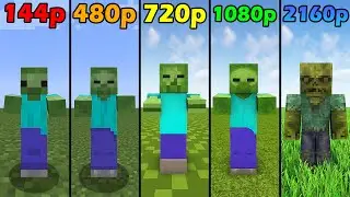zombie in different quality be like