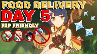 Food Delivery Event Day 5 F2P FRIENDLY w/ ROUTE MAPS! Genshin Impact Event Guide