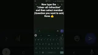 How to use Mee6 slash for /clear-all-infraction Command in Discord Mobile 
