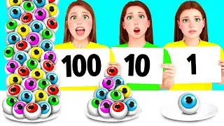 100個重ねフードチャレンジ | 面白いチャレンジ Funny Toony