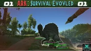 ARK: Survival Evolved- Ep. 1 Spinosaurus Takedown!