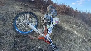Эндуро крым ⚡️По жидкому снегу ⚡️. KTM , Yamaha , gr8 , #motogirls #ГрязноеДело , Симферополь 🧨